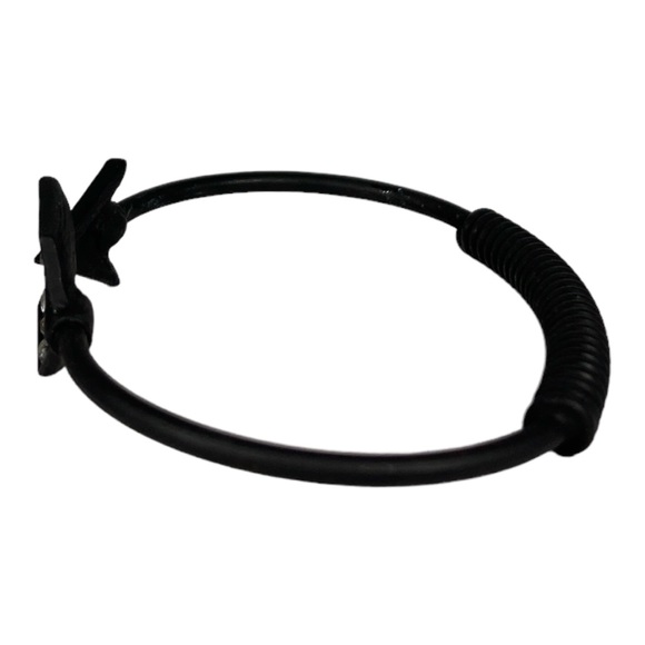 Matte Black Arrow Cuff Bracelet with Crystals - Picture 4 of 5